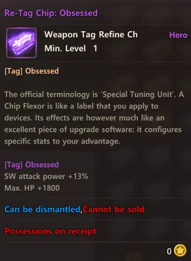 re-tag chip details