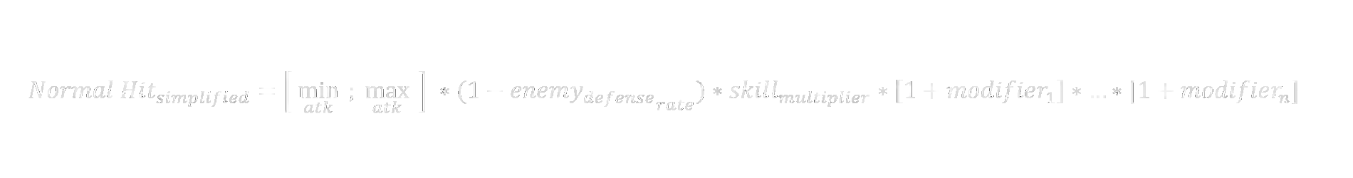 simplified attack calculation formula