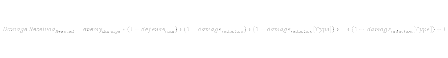 damage reduction calculation formula